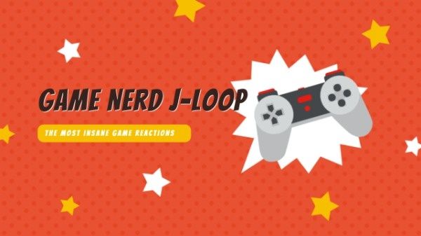 gaming, fun, video game, Game Nerd Channel Youtube Channel Art Template