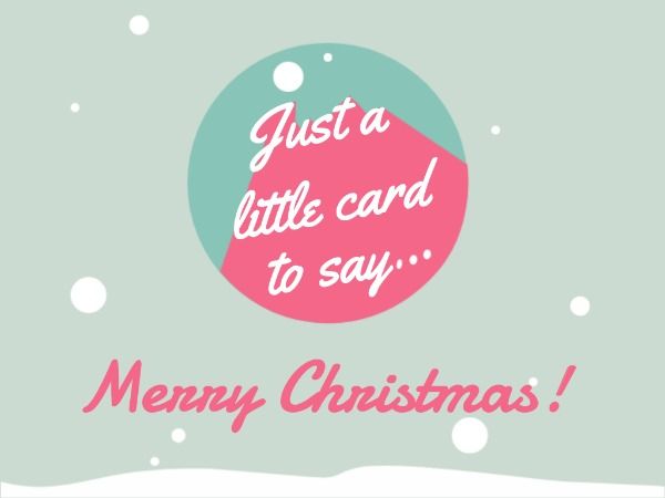 メリークリスマス メッセージカード