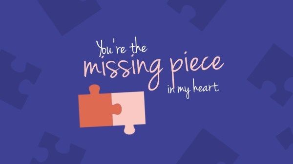 love, valentine, valentines day, Puzzle Piece Desktop Wallpaper Template
