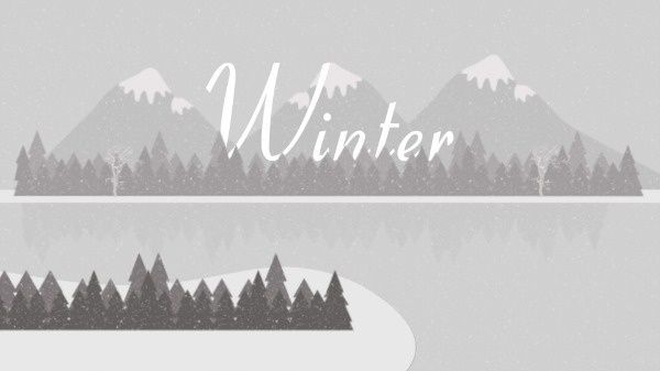 冬の風景 デスクトップの壁紙