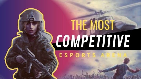 game, shoot, war, The Most Competitive Gaming Youtube Thumbnail Template