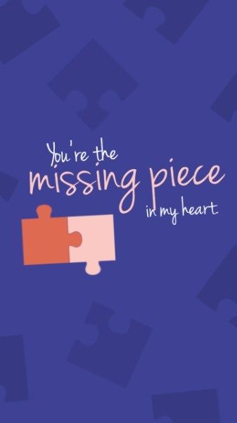 romantic, romance, love, Puzzle Piece Mobile Wallpaper Template
