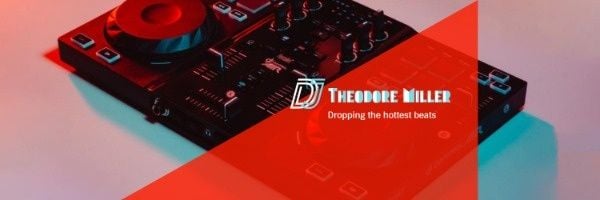 dropping, beats, musical, Music DJ Twitter Cover Template