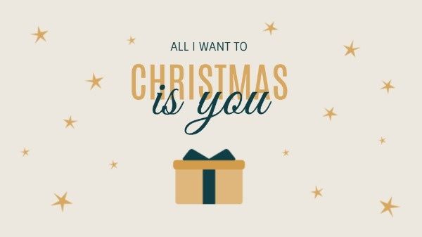 merry christmas, present, holiday, All I Want For Christmas Is You Desktop Wallpaper Template