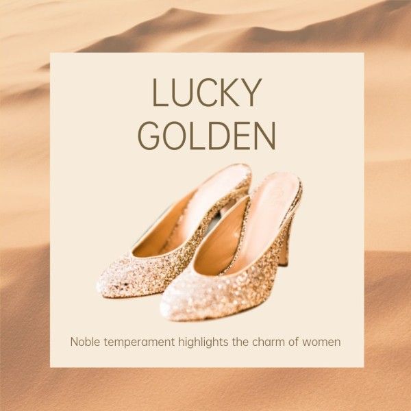 woman, women, high-heeled shoes, Shiny High-Helled Chunky Heel Shoes New Arrival Summer Sale Instagram Post Template