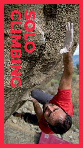 solo, travel, man, Red Climbing Sport Instagram Story Template