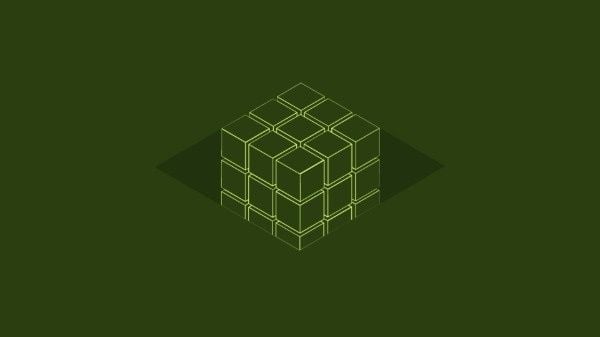 Rubik's Cube, diamonds, frame, Block Rubik's Cube 3D Desktop Wallpaper Template