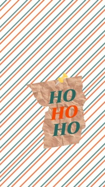 hohoho, pattern, kraft paper, HO HO HO Mobile Background Mobile Wallpaper Template
