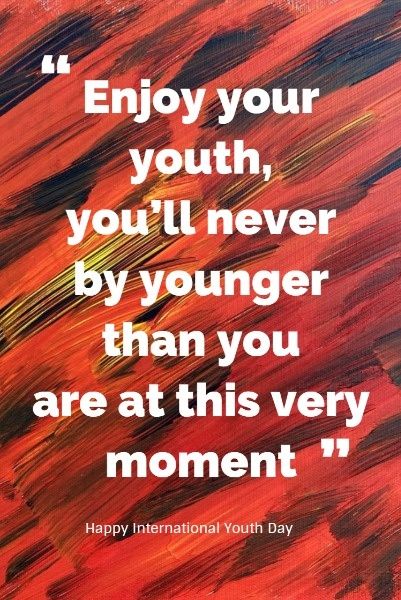 Happy International Youth Day  Pinterest Post