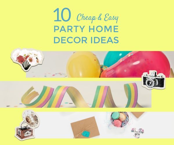 design, home, interior, DIY Party Decoration Facebook Post Template
