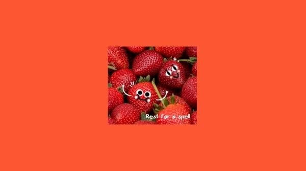 fruit, emoji, simple, Strawberry Cute Mobile Background Desktop Wallpaper Template