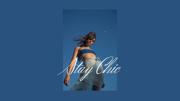 chic, woman, lifestyle, Blue Model Wallpaper Desktop Wallpaper Template