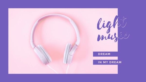 fashion, lifestyle, listening, Light Music Lavender Desktop Wallpaper Template