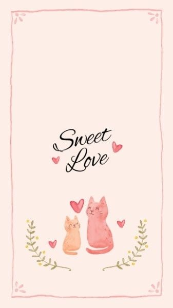 valentine, valentines day, valentine day, Sweet Love Mobile Wallpaper Template