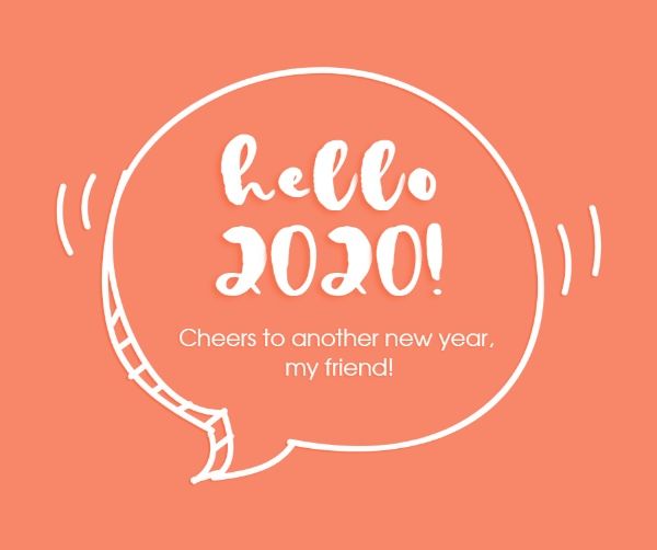 happy new year, wishing, wishes, Cheers For New Year Facebook Post Template