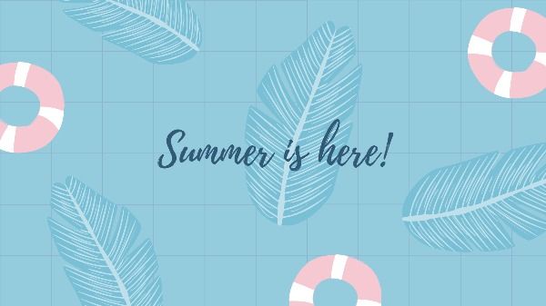 season, swimming pool, swimming ring, Summer Greeting Desktop Wallpaper Template
