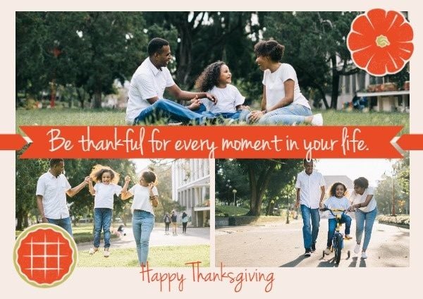moment, holiday, party, Thanksgiving Memory Postcard Template