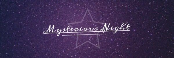 starry, relax, star sky, Mysterious Night Twitter Cover Template