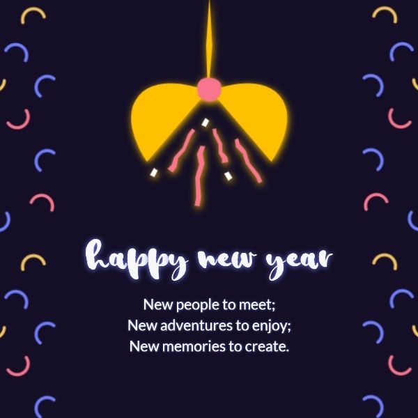 Happy New Year Wishes Instagram Post