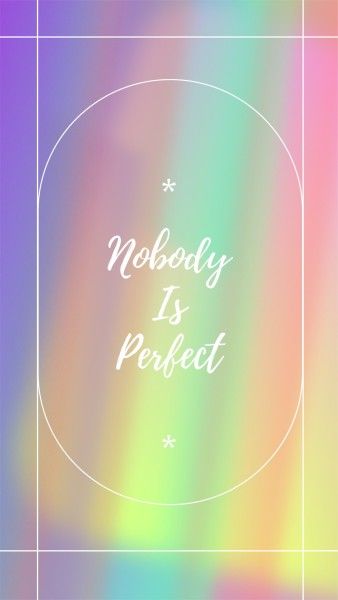 quote, dreamy, colors, Colorful Rainbow Gradient Text Mobile Wallpaper Template
