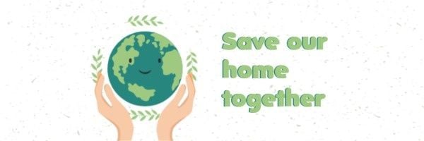 earth, environment, recycle, Save Our Home Together Twitter Cover Template
