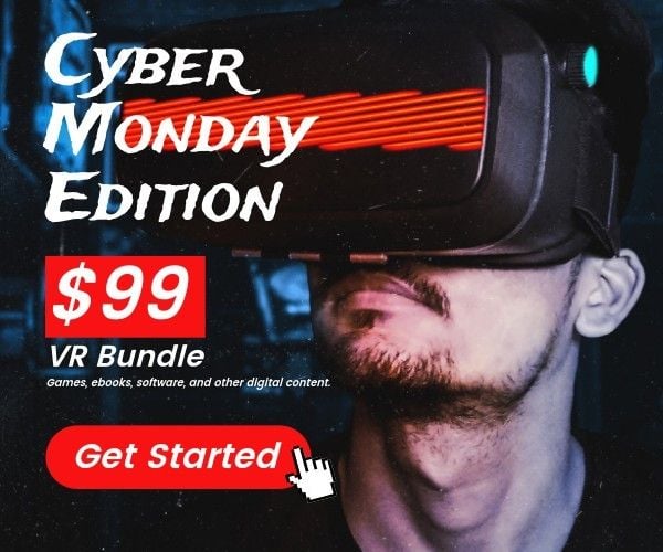 Black  VR Cyber Edition Medium Rectangle