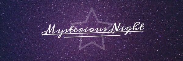star, silent, starry, Mysterious Night Email Header Template