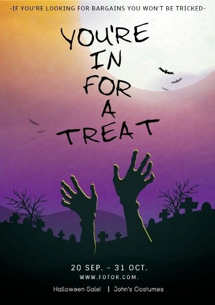 trick or treat, festival, holiday, Halloween Flyer Template
