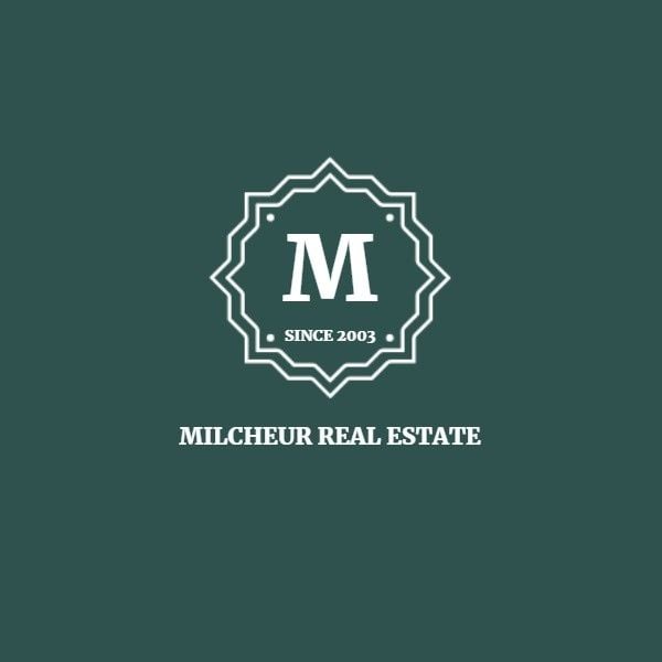 company, sign, mark, Green Simple Real Estate Logo Template