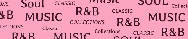 soul music, text, abstract, Pink Music Type Collections Soundcloud Banner Template