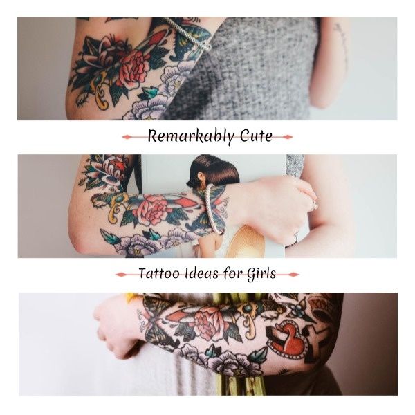 inspiration, tattoo shop, business, Cute Tattoo Ideas  Instagram Post Template