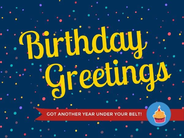 event, happy birthday, wishing, Colorful Birthday Greetings Card Template