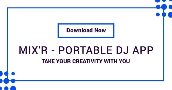 创意便携式 DJ 脸谱应用广告 Facebook App广告