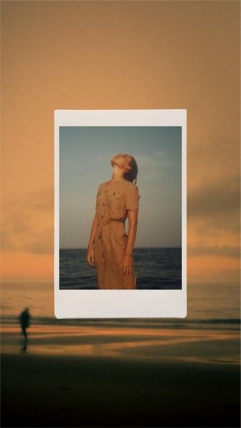 girl, woman, lomo, Brown Photo Collage Mobile Wallpaper Template