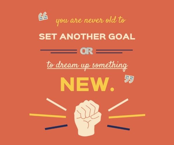 inspiration, encouragement, quote, Dream Up Something New Facebook Post Template