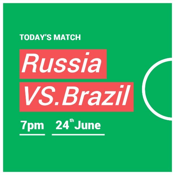 fifa, football match, matrioska, World Cup Match Schedule  Instagram Post Template