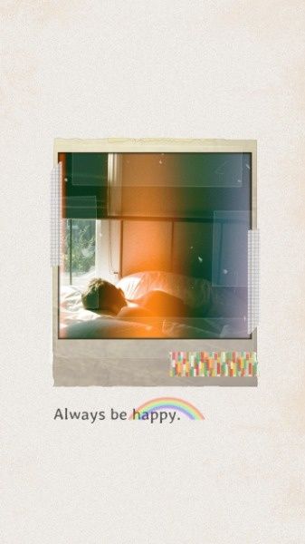 always be happy, motto, quotes, Paper Wallpaper Mobile Wallpaper Template