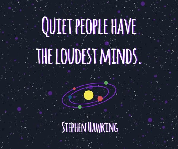 quote, motto, inspiration, Stephen Hawking Facebook Post Template