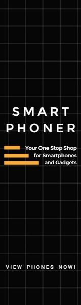 business, promote, promoting, Black Smart Phoner Wide Skyscraper Template