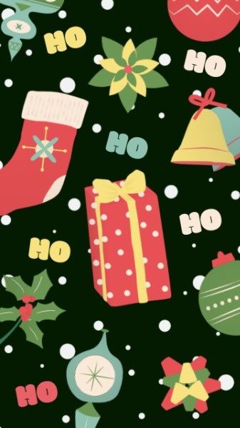 xmas, festival, holiday, Christmas Wallpaper Mobile Wallpaper Template