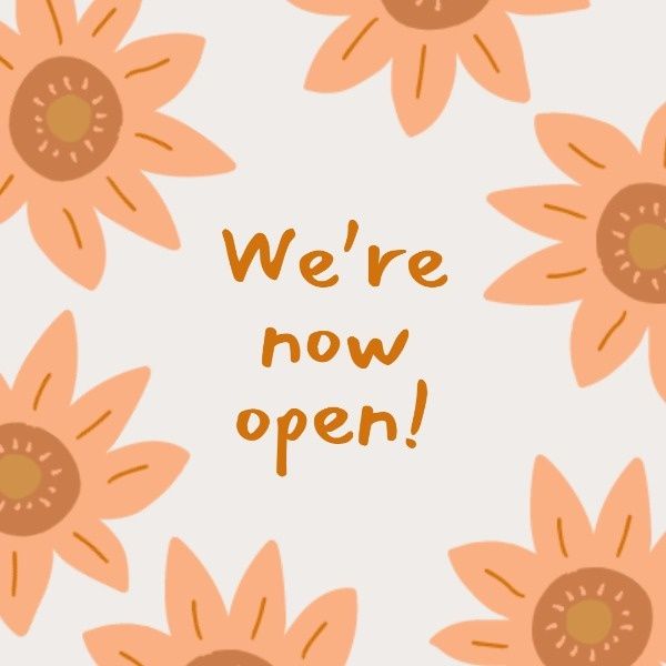 shop, retail, brand, Simple Store Opening Instagram Post Template