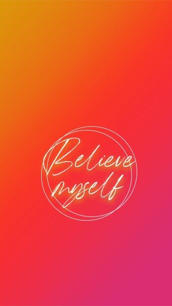 quote, Red Gradient Text Mobile Wallpaper Template