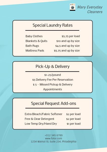 cleaning, store, business, Laundry Services Poster Template