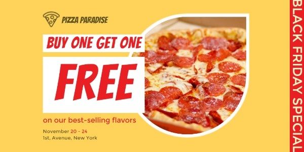 黑色星期五披萨销售 Twitter帖子