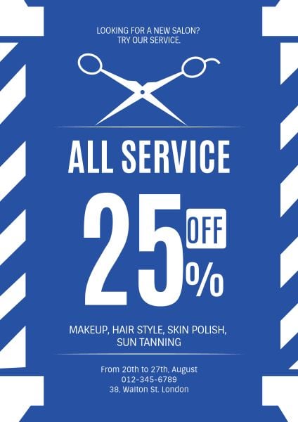Hair Salon Special Offer Poster