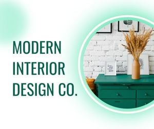 firm, corporate, enterprise, Modern Interior Design Company Facebook Post Template