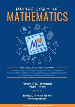 数学講義デザイン ポスター