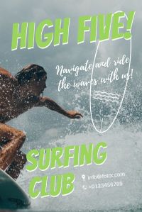 club, surfing club, water, Surfing Sports Pinterest Post Template