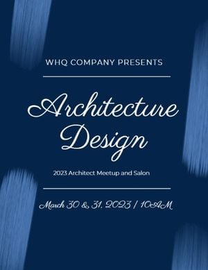 Blue Architecture Design Event Program