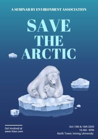 北極を救う ポスター